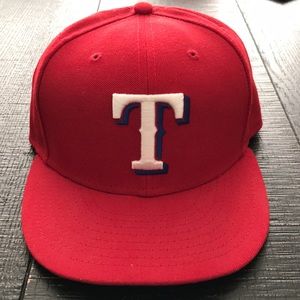 New Era Texas Rangers fitted hat